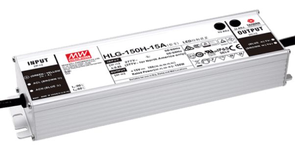 LED-Stromversorger, HLG-150H-24A, Mean Well 150W IP65