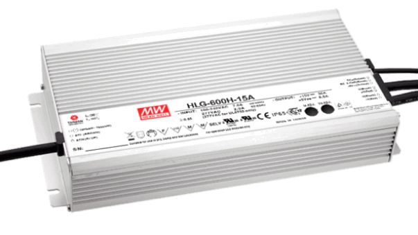 LED-Stromversorger, HLG-600H-24A, Mean Well 600W IP65