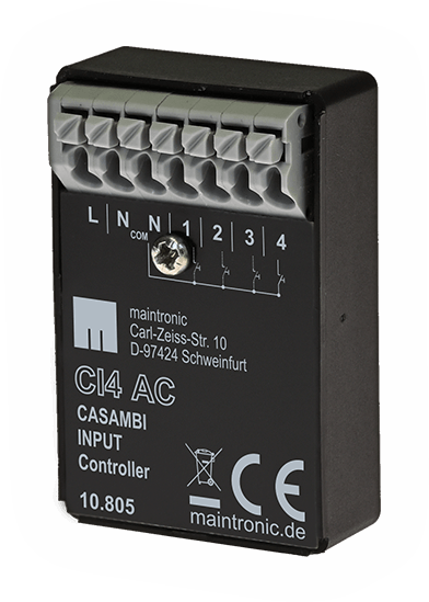 CI4 AC Casambi Input Controller 4CH, 4Fach Tasterinterface